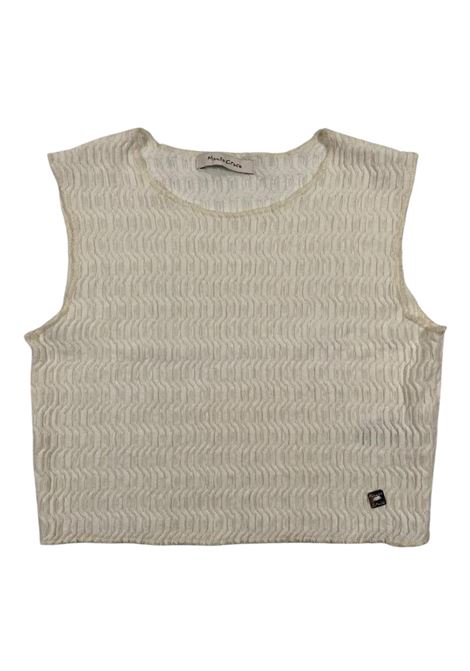 Canotta bambina in misto cotone Manila Grace | 205YMJS25/SUPANNA